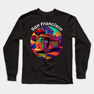 San Francisco Cable Car v3 Long Sleeve T-Shirt